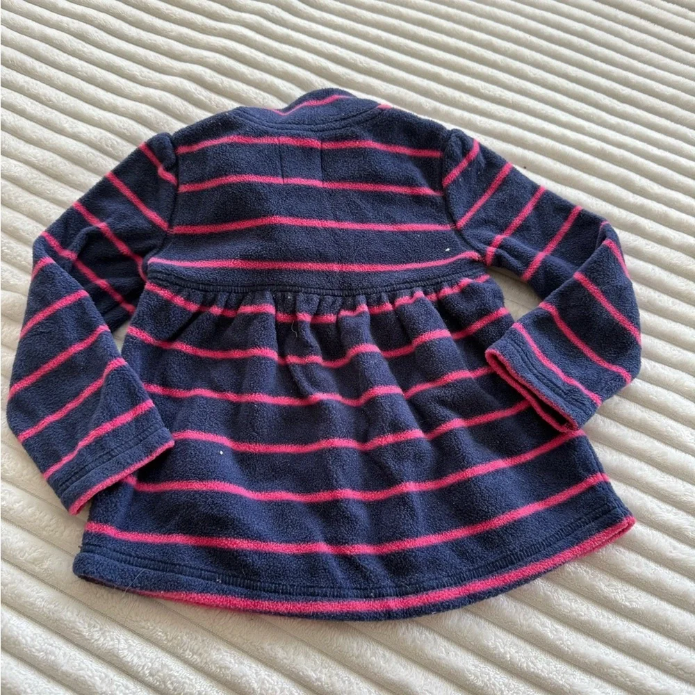 Old Navy Kids Navy and Pink Striped Sweater